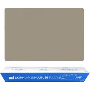 GASARÉ, Extra Large, Thick, Silicone Mat for Kitchen Counter, Heat Resistant Mat, Countertop Protector, Non-Slip, Easy to Clean, Cuttable (Taupe, 30 x 20 Inches), 25"L x 17"W