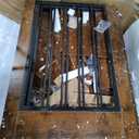 63 Inch Dog Crate Furniture with Double Doors, Modern Farmhouse Indoor Kennel for Small to Medium Dogs, Dual-Drawer Storage Table, Media Console TV Stand and Sideboard, Versatile Pet Cabinet