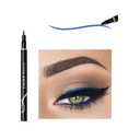 DNM Cat Eye Makeup Waterproof Neon Colorful Liquid Eyeliner Pen Make Up Comestics Long-lasting Black Eye Liner Pencil Makeup Tools (Blue)