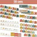 Classroom Monthly Calendar Pocket Chart for Kids Learning, 105 Cards Wall Boho Calendar and Weather, Teacher Supplies for Kindergarten Preschool Elementary Homeschool