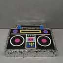 BLUE PANDA Boombox Pinata - 80s and 90s Theme Party Decorations, Hip Hop, Retro Birthday Supplies (16.5x12.8x3 In) - 90s Party Decorations - Boom Box Decor Pinata