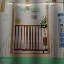 Ingenuity The Stairway 48W Series, 30'-48' Wide, 32" Tall, Baby Gate for Stairs with Door, Wood Safety Gate for Doorways and Stairways - Oak Wood