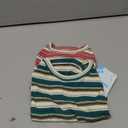 Dog Shirts Vest Cotton Striped T-Shirt, Sleeveless Stretchy Pet Clothes for Small Dogs, 2-Pack Soft Breathable Puppy Tank Top Cat Tee (Small, Pine Green,Plum Red)