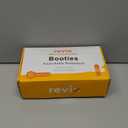 REVIX Microwave Booties for Cold Feet & Discomfort Relief, Heated Slippers for Women & Men with Moist Heat Therapy, Microwavable Foot Warmers for Home & Bed Use, Adjustable Non-Slip Slippers, Navy L