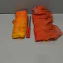 Jecery 2 Set 55x78" Praise Dance Worship Flags with Scalable Rod Guard Church Flag Sets Angel Wing with Sticks Ministry Streamer Dance Banner(Yellow Orange Red)