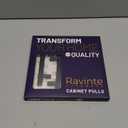 Ravinte 3 Pack 5'' Cabinet Pulls Matte Black Stainless Steel Kitchen Drawer Pulls Cabinet Handles 5Length, 3 Hole Center