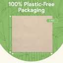 Jenvita Everyday 100% Bamboo Compostable Napkins Disposable 250-Pack | Table Napkins Disposable for Lunch, Dinner,Events & Entertaining | 2-Ply FSC Certified | Compostable Paper Towels | 6.5 x 6.5Inch