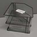 Frcctre 3-Tier Kitchen Corner Shelf Rack Counter and Cabinet Organizer, 9x9x7.5 Inch Metal Wire Kitchen Counter Pantry Cabinet Organizer and Storage Shelf for Plates, Cups, Dishes