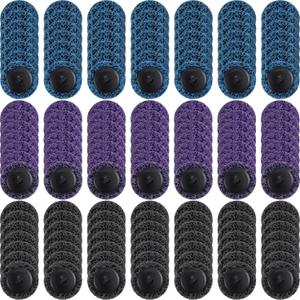 Macarrie 150 Pcs 2 Inch Surface Conditioning Sanding Discs Quick Change Fine Medium Coarse Sanding Pads Die Grinder Accessories for Surface Strip Grind Polish Burr Finish(Diamond) (black,blue,purple)
