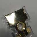 Battery Terminal Connectors, 0/4/8/10 Gauge AWG Battery Terminal, Positive Negative Battery Terminals, with 2 Clear Covers and Shims, Battery Connectors for Car, Marine, Truck, Motorcycle (Gold)