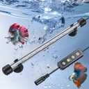 Pawfly 3 W Aquarium LED Light 11 Inch Underwater Fish Tank Light with Timer Auto On/Off Fish Tank Background Lights with 8 Lighting Modes Submersible Multi-Colored Tube Lights for Decoration