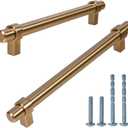 Triumph Hardware Gold Brushed Cabinet Handles,10 Pack,Brass Cabinet Pull,Drawer Handles Furniture Dresser Golden Pulls,Champagne Bronze Cabinet Pulls (7-1/2" Inch (192mm))