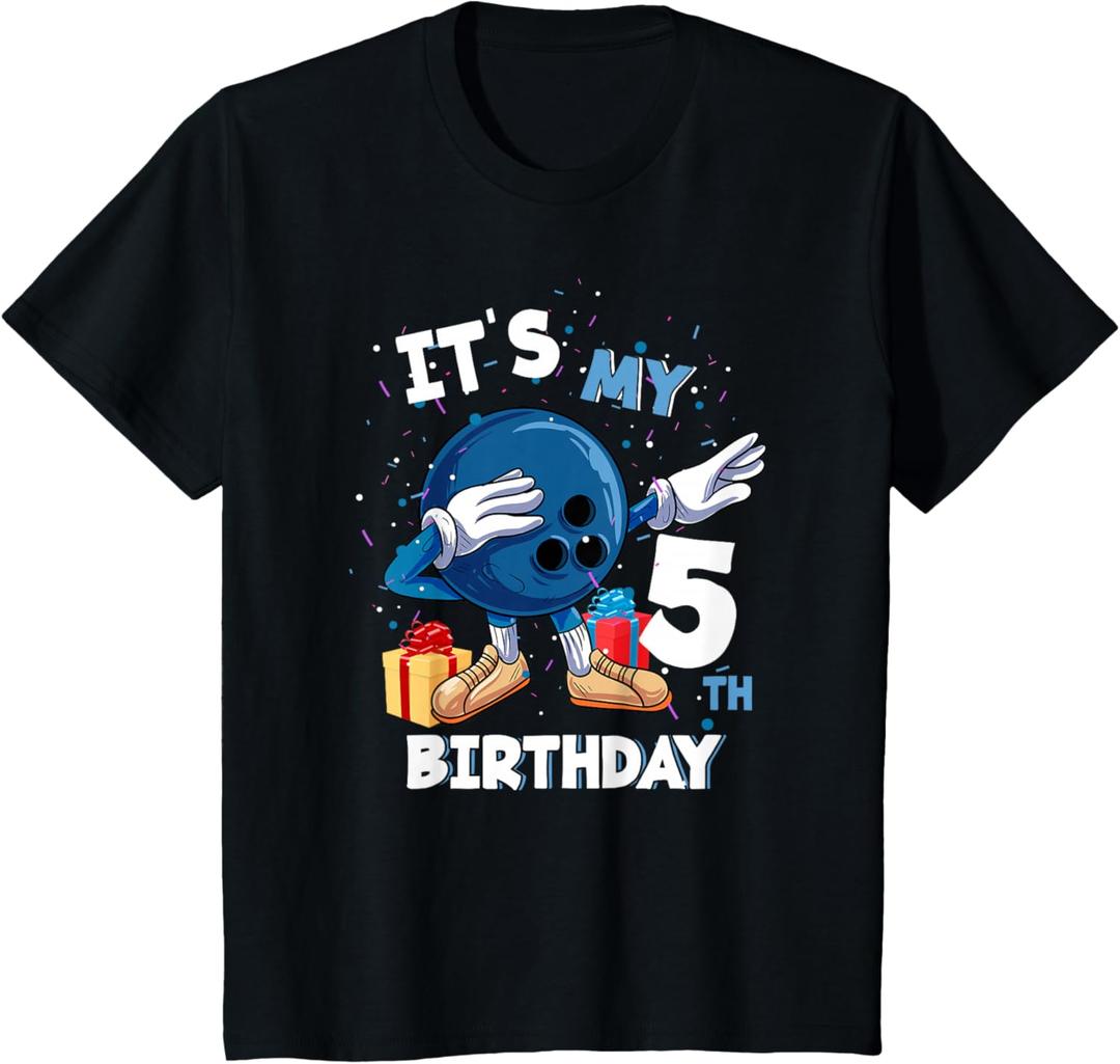 Its My 5th Birthday 5 Year Old Bowling Birthday T-Shirt, 2T