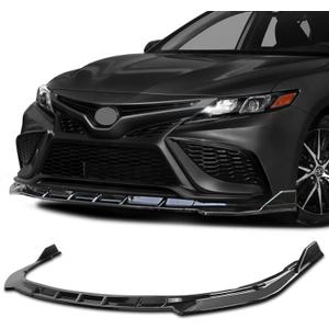 Archaic Front Bumper Lip Spoiler Compatible for 2021 2022 2023 Toyota Camry Sport [SE,XSE,Hybrid SE,Hybrid XSE,TRD,SE Nightshade], Splitter Under Chin Spoiler Body Kit Camry Accessories