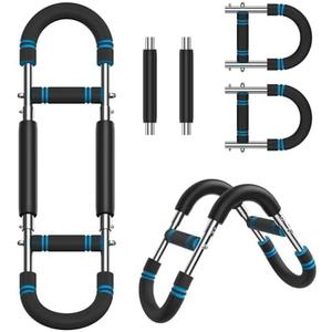 Twister Arm Trainer, Adjustable Resistance Spring Workout Bar for Chest, Arms, Shoulders and Forearms Muscle Training, Portable Home Fitness Equipment, Upper Body Strength Trainer