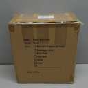 HILFA 5 Liter/1.3 Gallon Compact Stainless Steel Rectangular Step Trash Can, Bathroom and Kitchen, Matte Black, SB3200-MB