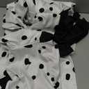 Drofe Cruella Devil Costume Women Dress with Gloves Cosplay Outfit for Halloween (M)