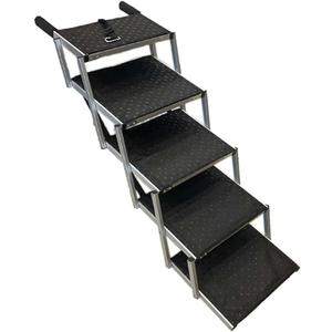 Portable Folding Dog Ramp Stairs Large Dog Steps Pet Ladder for Car, Bed - 5 Steps