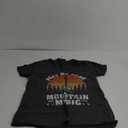 Womens Vintage Play Me Some Mountain Music Mandolin V-Neck T-Shirt (Medium, Black)