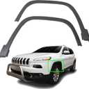 2PCS Wheel Arch Trim Flares Textured Black Front Left and Right Replacement for Cherokee 2014 2015 2016 2017 2018 Replacement for CH1291111