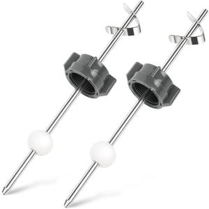 Lavatory Pop Up Center Piece Assembly, Ball Pop Up Stopper Lever Compatible with Pfister, Delta, Long Rod, 18MM Ball, 2Pcs Sink Pivot Rod Replacement Parts