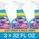 Clorox Plus Tilex Daily Shower Cleaner, 32 Fluid Ounce Spray Bottle, Pack of 3