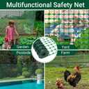 DOEWORKS Safety Fence, 4 x 100 FT Green Plastic Mesh Fence Roll Barrier Netting for Construction Fencing Animal Fencing Garden Fencing and Event Fencing