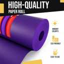 Crown Display Purple Kraft Paper Roll 36" X 1320" (110' Ft) - Colored Wrapping Paper Perfect for Shipping, Packing, and Craft Supplies