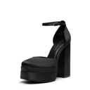 DREAM PAIRS Women’s High Chunky Platform Closed Toe Block Heels Square Toe Ankle Strap Dress Wedding Party Pumps Shoes Aurelia, Size  7,5
