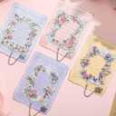 2 x 4 Pieces Metal Bookmarks for Women, Large Size Cute Hollow Bookmark Garland Flower Window Butterfly Unique Book Mark for Reading, Artistic Gift for Book Lovers Writers Readers Children Teens Men