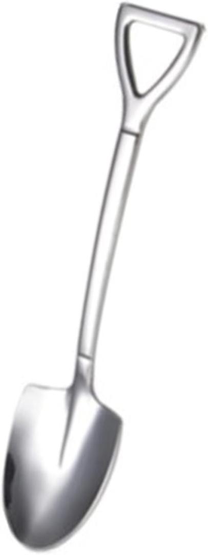Ice Cream Spoons, Stainless Steel Shovel Spoon Pudding Yogurt Spoons Shovel Shape Ice Cream Fruit Spoon for Home, Office, Kitchen or Restaurant