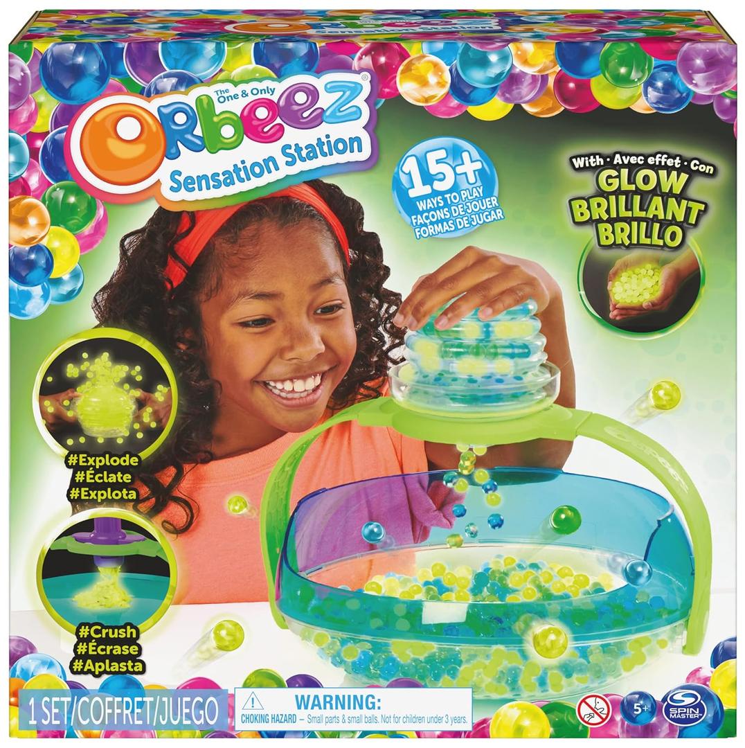 Orbeez Sensations Station Set - Glow in the Dark & Colorful Original Water Beads Kit for Creative Fun from 6 Years