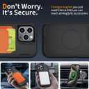 2 x for iPhone 15 Pro Case [Compatible with MagSafe], Heavy Duty Shockproof 3-Layer Full-Body Protection Rugged Cover, Drop-Resistant and Wireless Charging Friendly (Black, iPhone 15 Pro)
