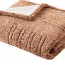 Brand: True North by Sleep Philosophy
True North by Sleep Philosophy Marbled Sherpa Heated Throw, Ultra Cozy Sherpa Face and Solid Reverse Electric Blanket, 3-Setting Heat Controller, 50" x 60", Brown