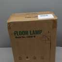 Floor Lamps for Living Room, 2400LM Super Bright Arc Floor Lamp with Remote Control, 3 Light Tall Floor Lamps with Stepless Dimmable, 80" Mid Century Tree Floor Lamp for Bedroom, Office (Black-Linen Shade)