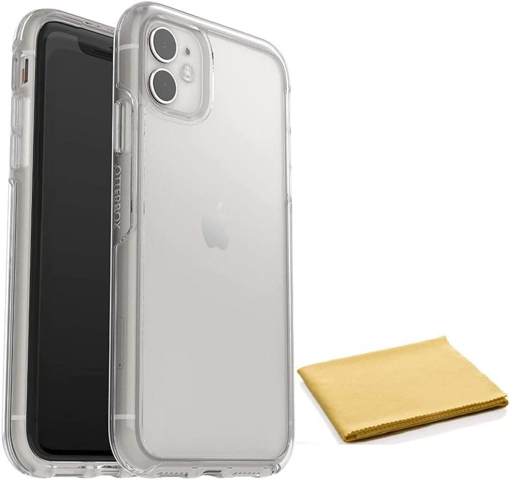 OtterBox Symmetry Series Clear Case for iPhone 11 & iPhone XR (Only) - with Cleaning Cloth - Non-Retail Packaging - Clear
