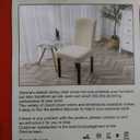 Genina Waterproof Chair Covers for Dining Room, Stretch Jacquard Dining Chair Slipcovers Removable Washable Chair Protector for Kitchen, Hotel, Restaurant (Leaves-Light Blue, 6 PCS)