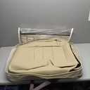 FREESOO Beige Car Seat Cover Full Set - Faux Nappa Leather Seat Covers for Cars, Ultra Breathable Waterproof Front Seats Cushion Protectors with Lumbar Support, Universal Fit for Sedans SUVs Pickups