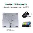 Creality CFS Five Way Kit, CFS Bottom Bracket, Original CFS Replacement Accessories with Brushless Motor for Multi Color 3D Printer Automatically Filament System (0.35A, 24V, L11)