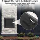 8" x 8" Chimney Cleanout Door, Replacement Fireplace Doors for Indoor Outdoor Wall Chimney, Secure Closing Clasp, Black