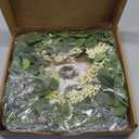 Wreaths for Front Door, 20" Artificial Eucalyptus Wreath, White Berry Greenery Wreath for Front Door Window Porch Wedding Farmhouse Garden Party Wedding Decor Spring Summer - Indoor/Outdoor