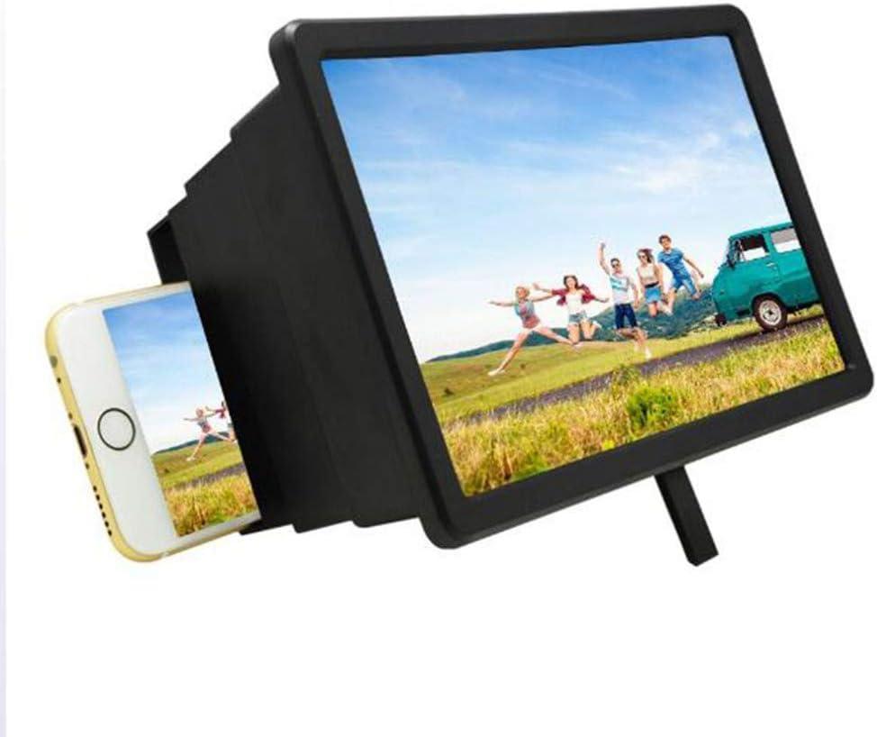 3D Screen Magnifier Portable 8 Inch Cell Phone Hd Movie Video Enlarged Amplifier Stand Holder for 7/7 Plus/6/6s/6 Plus/6s Plus and All Other Smart Phones
