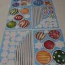 IMISHM Removable Christmas Wall Stickers - Candy Balls Ornaments Sticker for Wall, Refrigerator, Window, Door Decor