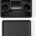 Weber Works Caddy with Tray Lid Portable Grill Prep & Storage Organizer for Sauces, Seasonings & Tools