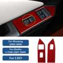 Car Window Lift Switch Sticker Carbon Fiber Decal Cover for Ford Mustang GT Shelby 2005 2006 2007 2008 2009 S197 Accessories