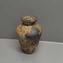 Rusty Ceramic Vase, Pottery Farmhouse Flower Vase for Centerpieces, Wabi Sabi Decorative Vase for Table, Living Room, Bedroom, Bathroom