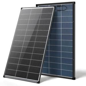 200 Watt Solar Panel, 18BB N-Type A+ Monocrystalline Cell 25% High Efficiency 200W Solar Panels for Rooftop RV Farm Trailer Marine Home Off-Grid System (200W N-Type Bifacial Solar Panel)