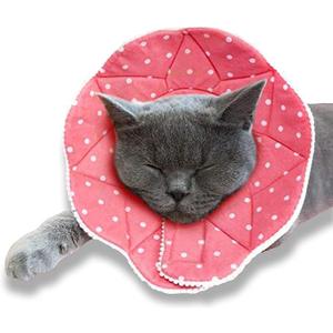 Cat Cone Collar Soft, Pet Recovery Elizabethan E Collar Soft Neck Cone to Stop Licking for Cats & Kittens After Surgery, Cat Surgical Recovery Suit for Wound Cover, Puppy Dog & Rabbit Cone