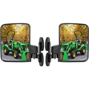 Universal Tractor Mirrors, Strong Magnetic Tractor Side Mirrors Compatible with Kubota B BX Mahindra John Deere Tractor Accessories (2.6in-Super Strong Magnet)
