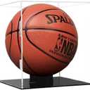 Basketball Display Case, Clear Acrylic Soccer Ball Display Case with Stand, Basketball Case Display Box for Autographed Basketball, Soccer Ball, Volleyball